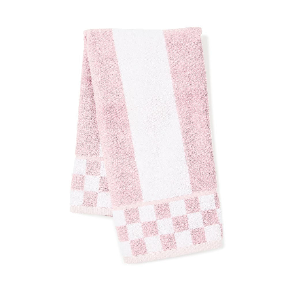 Rosy Stripe Hand Towel MacKenzie-Childs