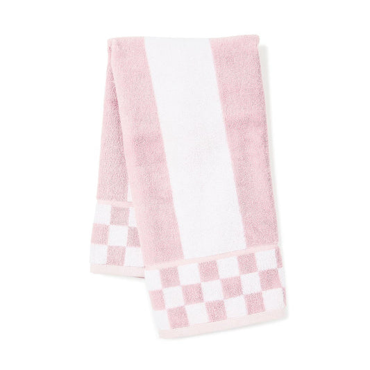 Rosy Stripe Hand Towel MacKenzie-Childs