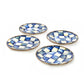 Royal Check Enamel Appetizer Plates - Set of 4 - |VESIMI Design| Luxury Bathrooms and Home Decor