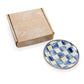 Royal Check Enamel Appetizer Plates - Set of 4 - |VESIMI Design| Luxury Bathrooms and Home Decor