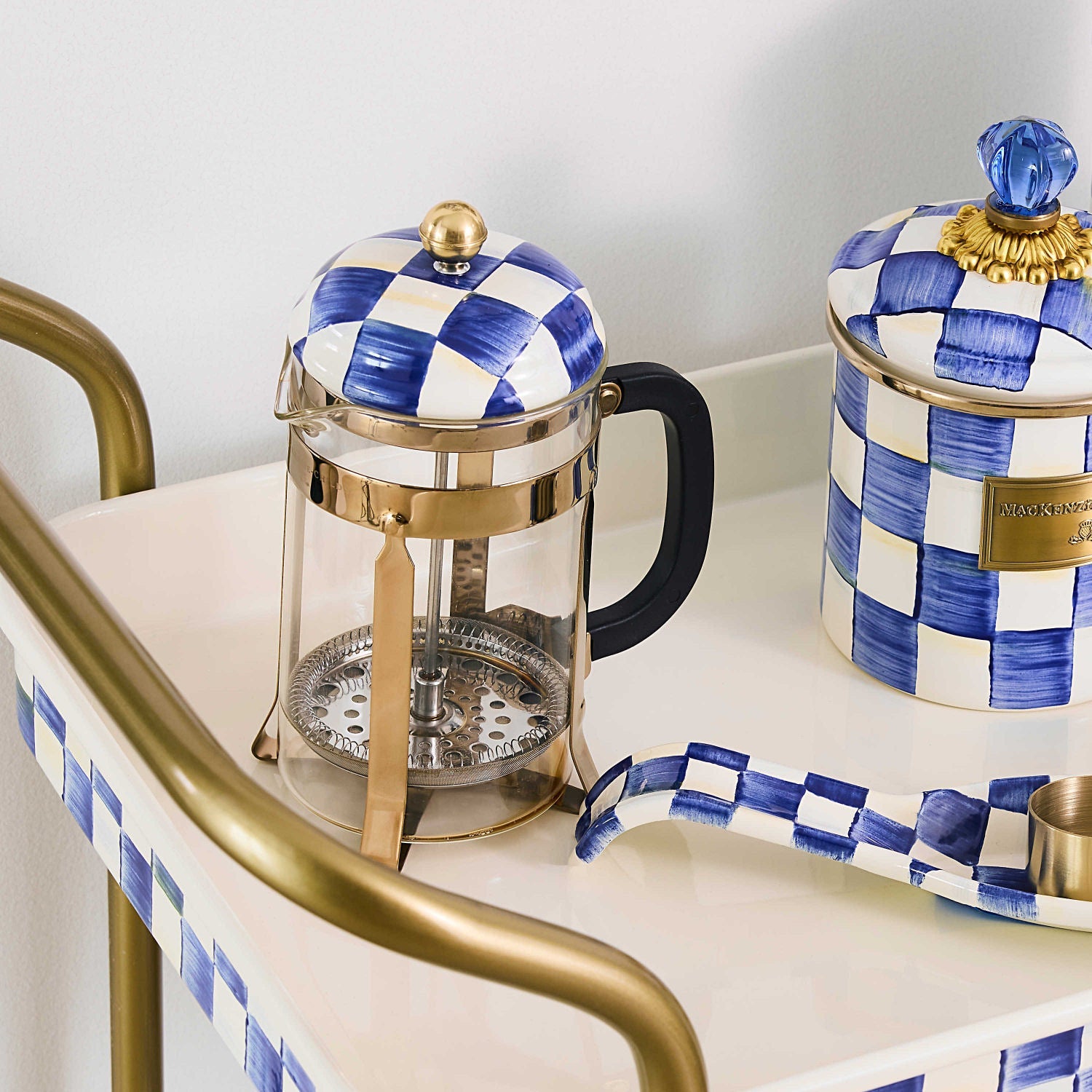 Royal Check French Press - |VESIMI Design| Luxury Bathrooms and Home Decor