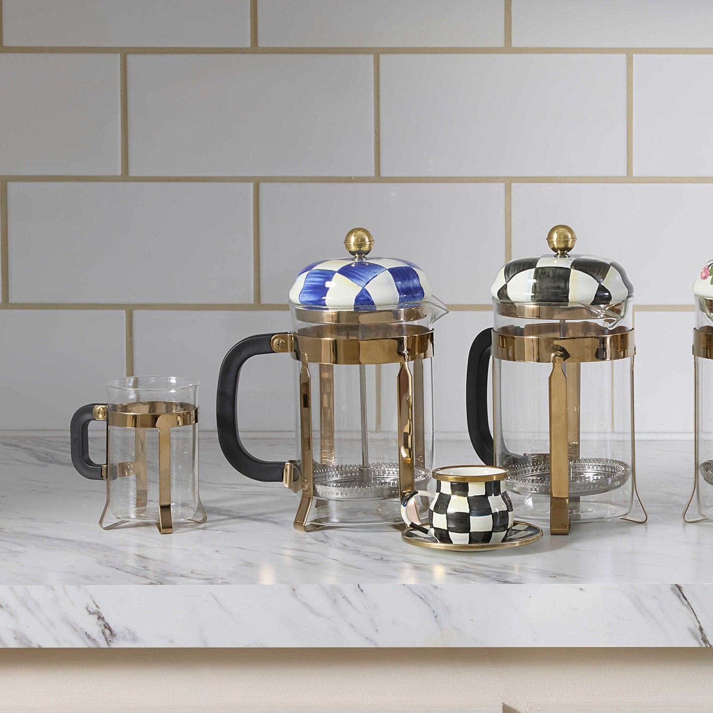 Royal Check French Press - |VESIMI Design| Luxury Bathrooms and Home Decor