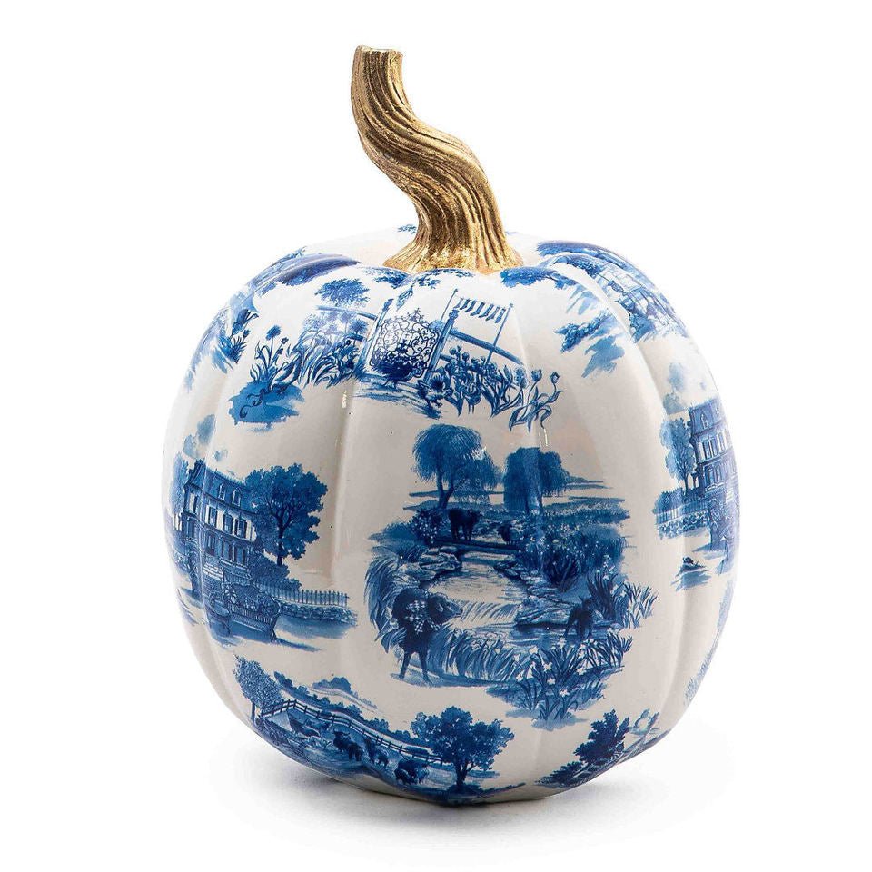 Royal Toile Small Pumpkin - |VESIMI Design| Luxury Bathrooms and Home Decor