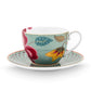 Set of 2 Cups and Saucers Blooming Tales Fantasy Blue 300ml - Pip Studio