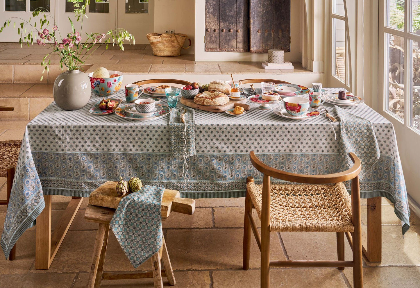 Set of 2 Mugs Blooming Tales Fantasy Blue 200ml - Pip Studio