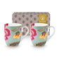Set of 2 Mugs Blooming Tales Fantasy Blue 200ml - Pip Studio