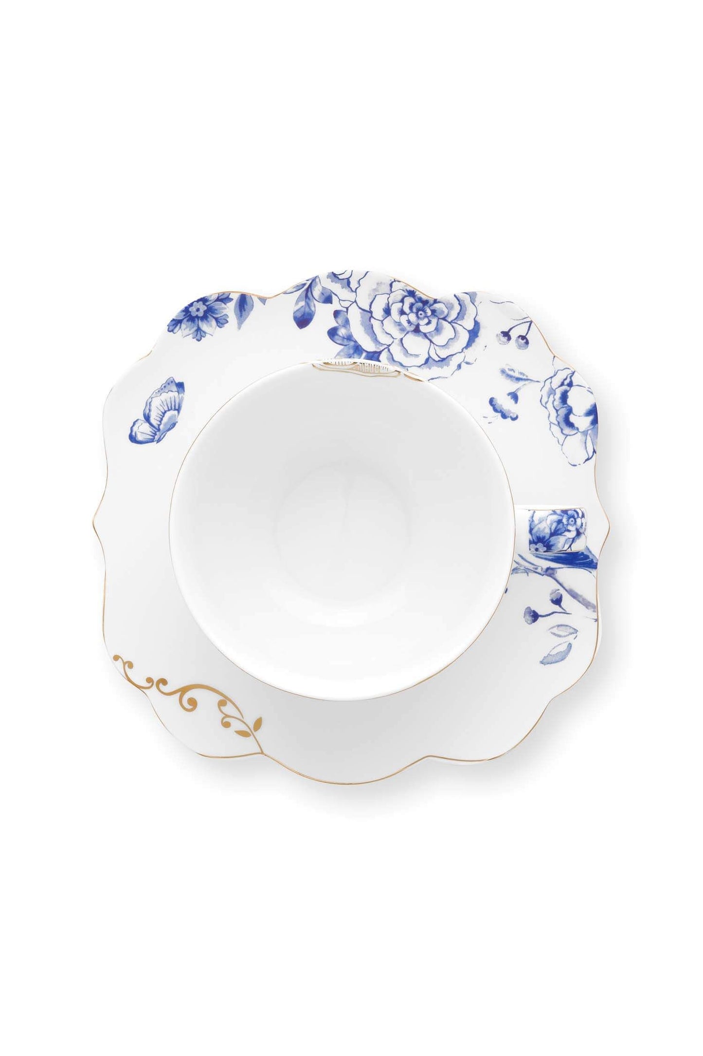 Set of 2 Tea Cups & Saucers Royal White 250ml  | Pip Studio