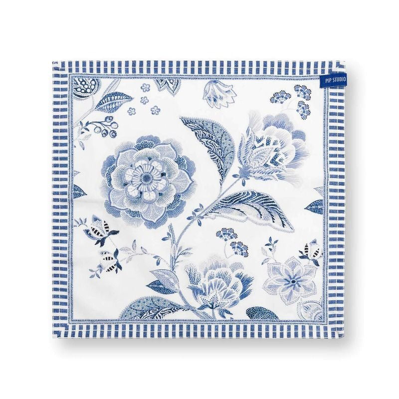 Set of 4 Napkins Royal Regal Flower Blue | Pip Studio