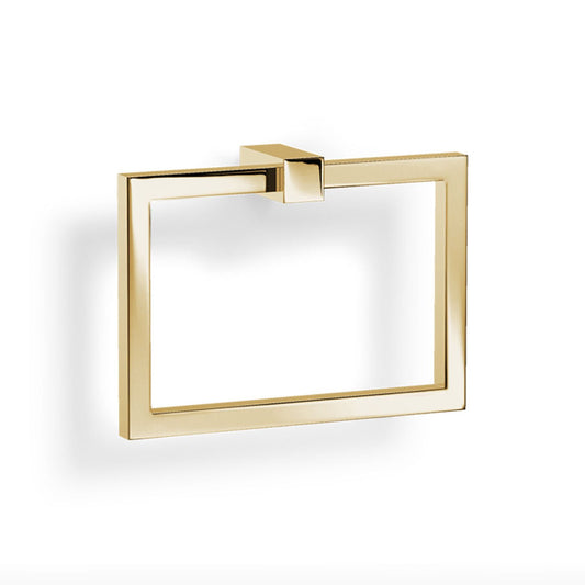 Shiny Gold Towel Ring Holder by Walther Decor - |VESIMI Design| Luxury Bathrooms and Home Decor