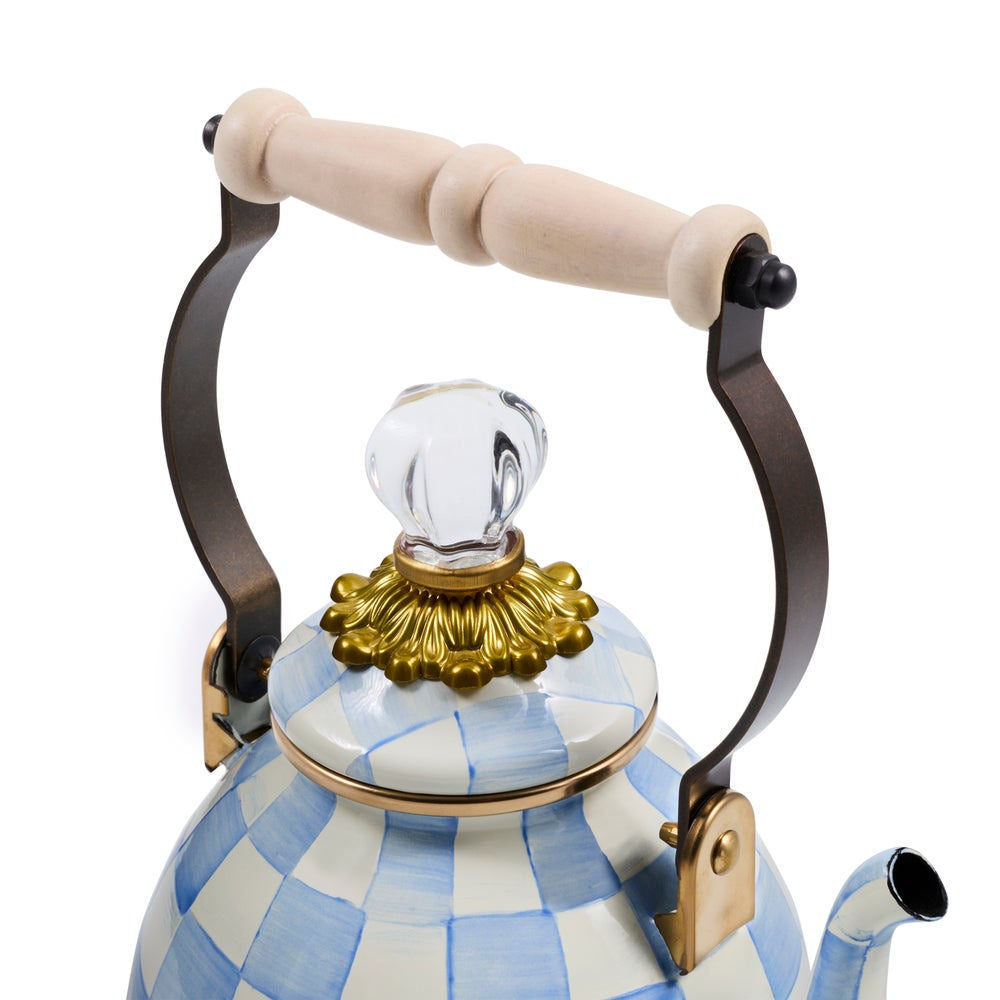 Sky Check 1 Quart MINI Tea Kettle by MacKenzie-Childs
