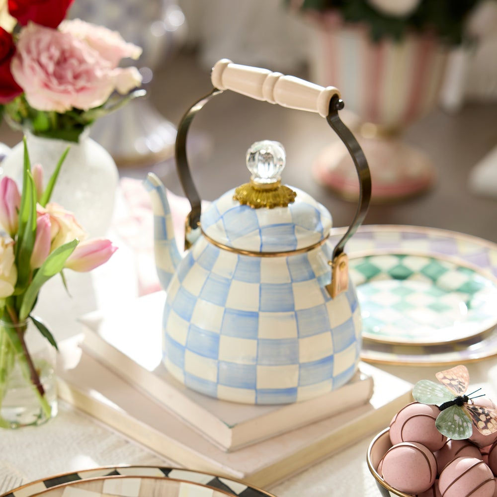 Sky Check 2 Quart Tea Kettle by MacKenzie-Childs