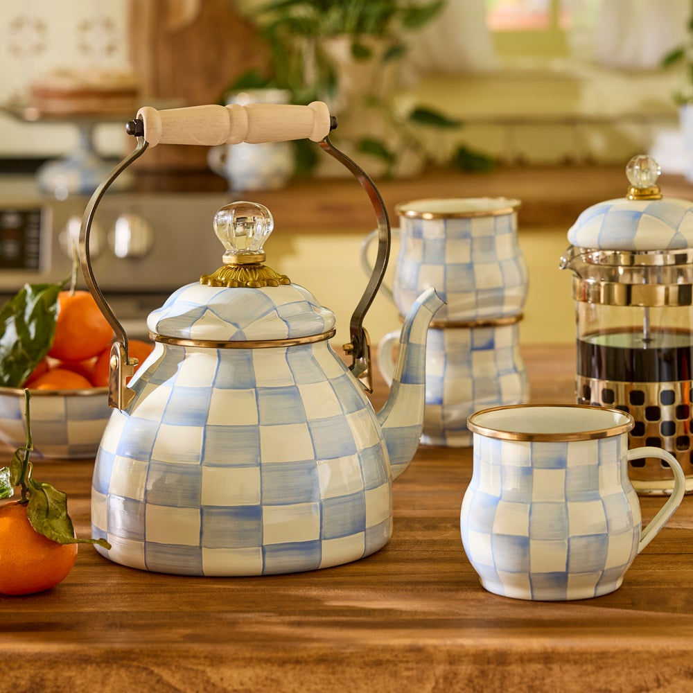 Sky Check 2 Quart Tea Kettle by MacKenzie-Childs
