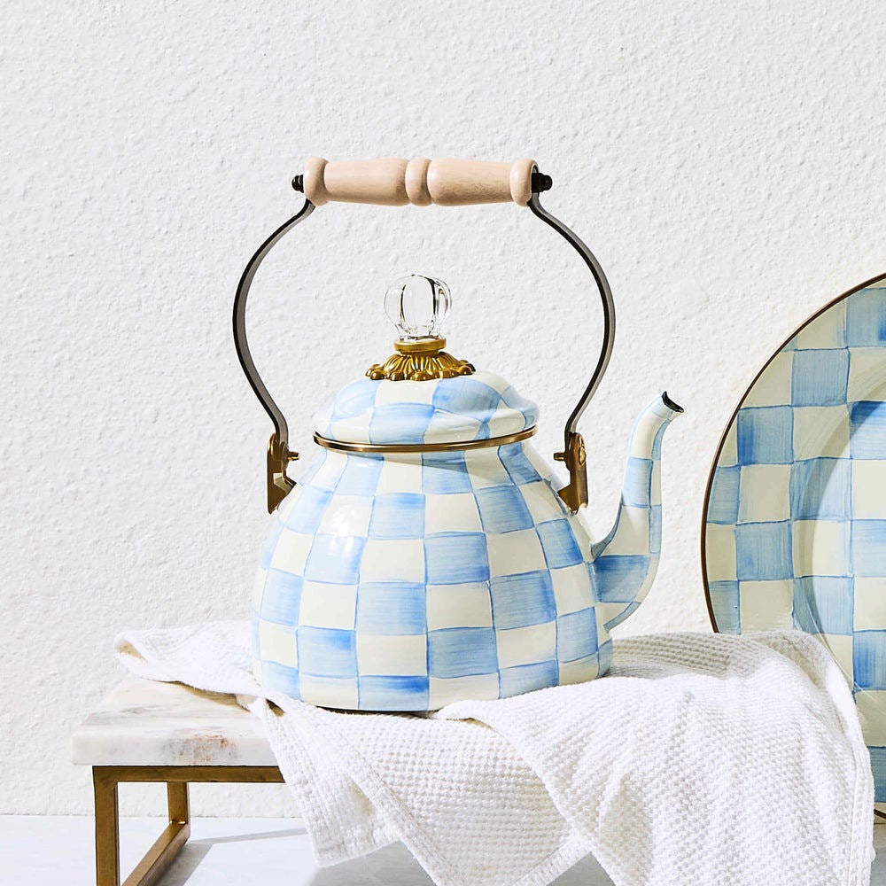 Sky Check 2 Quart Tea Kettle by MacKenzie-Childs
