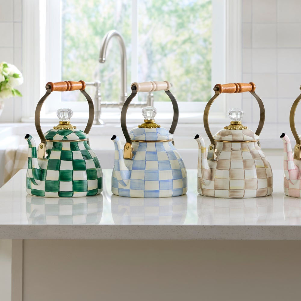 Sky Check 2 Quart Tea Kettle by MacKenzie-Childs