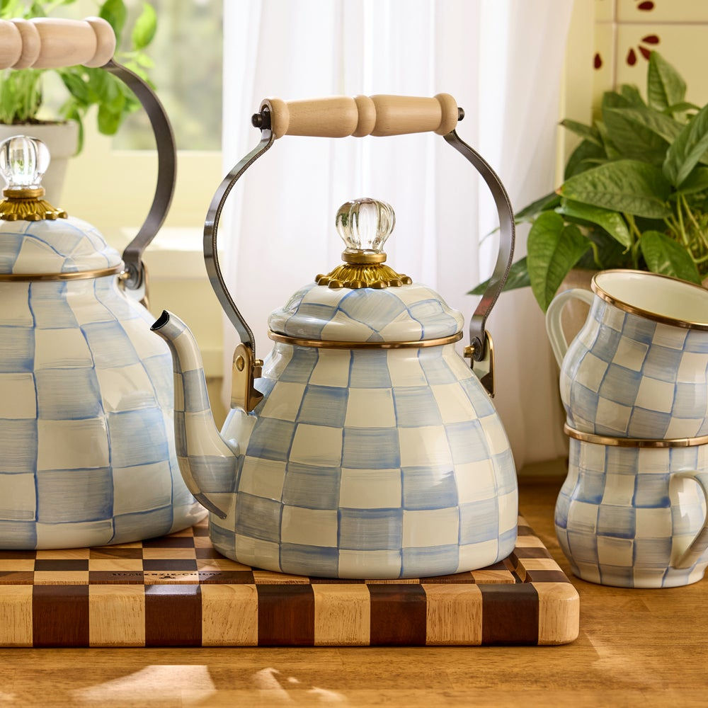 Sky Check 2 Quart Tea Kettle by MacKenzie-Childs