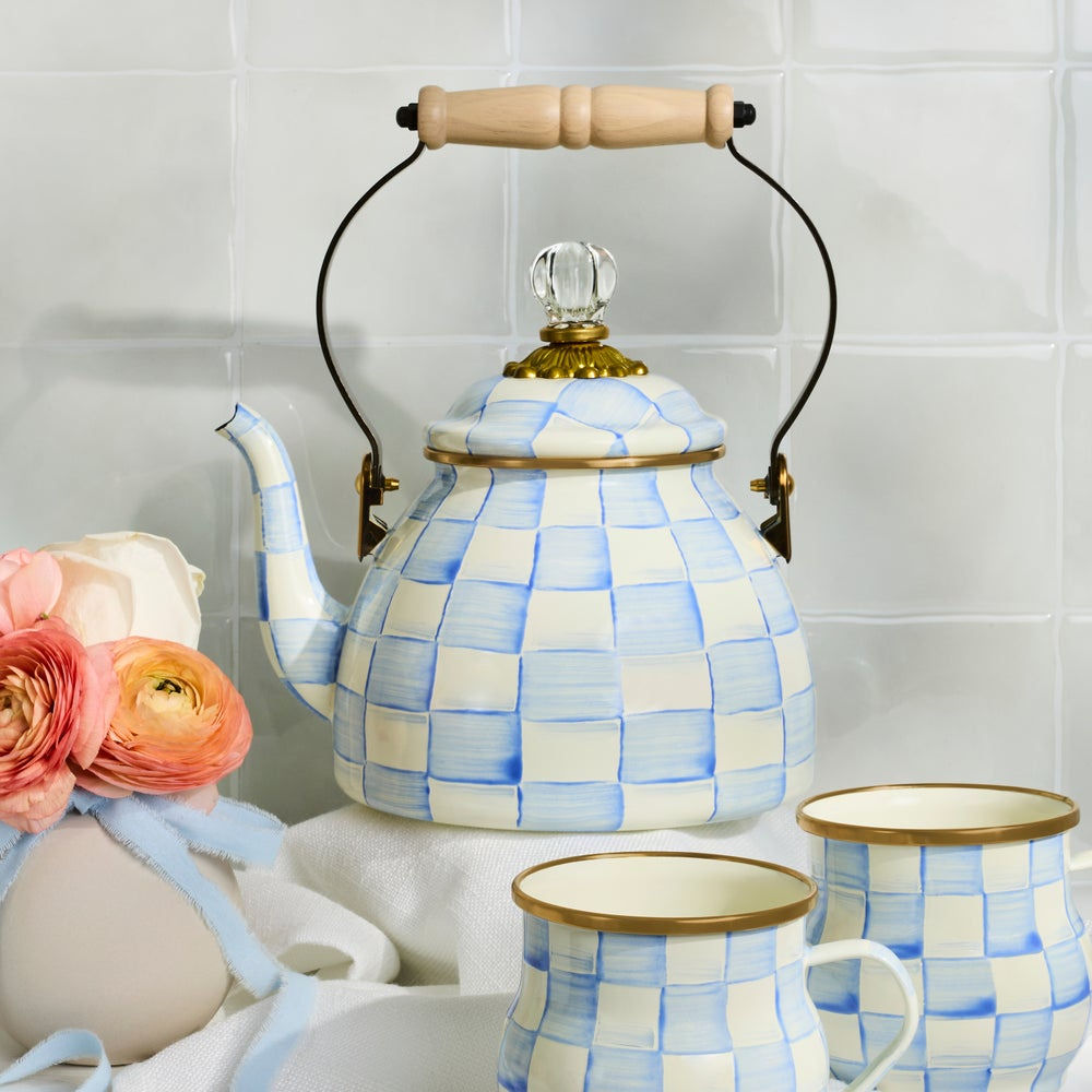 Sky Check 2 Quart Tea Kettle by MacKenzie-Childs