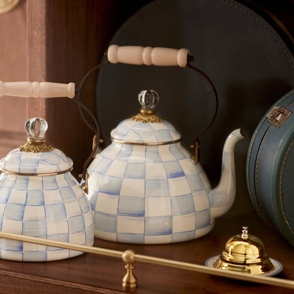 Sky Check 3 Quart Tea Kettle by MacKenzie-Childs