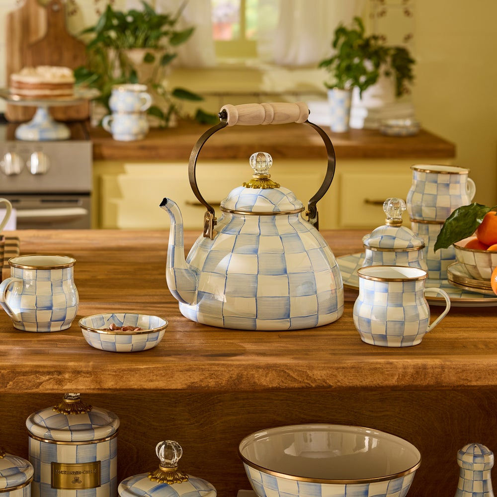 Sky Check 3 Quart Tea Kettle by MacKenzie-Childs