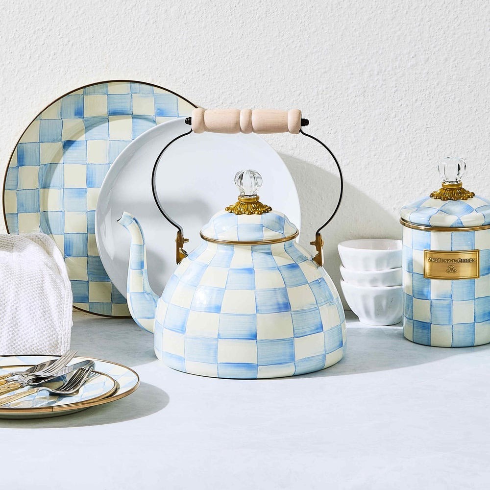 Sky Check 3 Quart Tea Kettle by MacKenzie-Childs