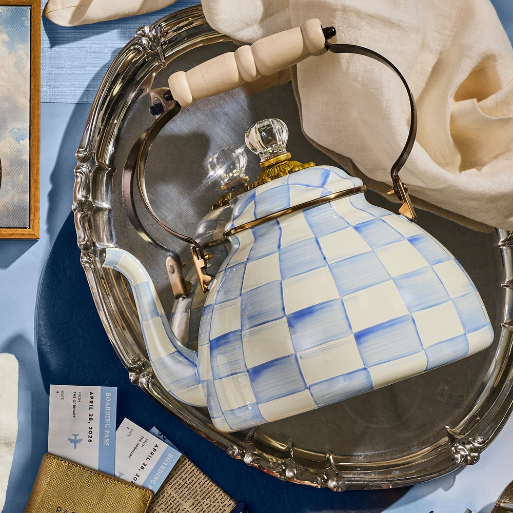 Sky Check 3 Quart Tea Kettle by MacKenzie-Childs