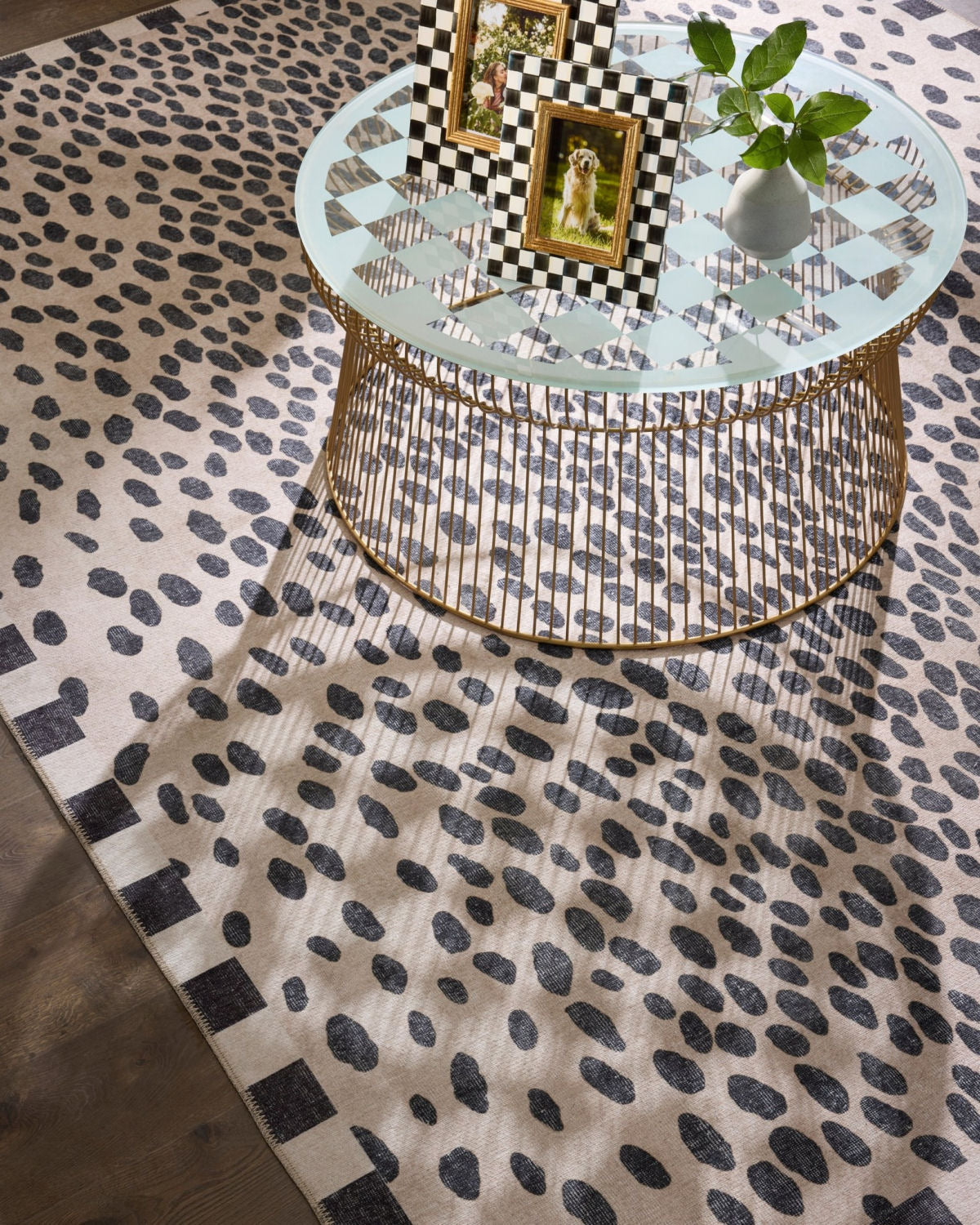 MacKenzie-Childs Snow Leopard 8' x 10' Washable Rug