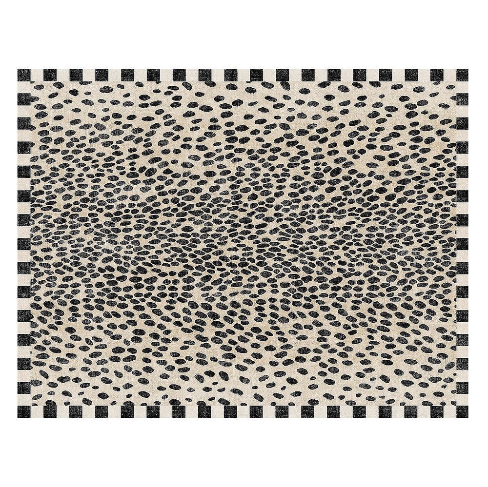 MacKenzie-Childs Snow Leopard 8' x 10' Washable Rug