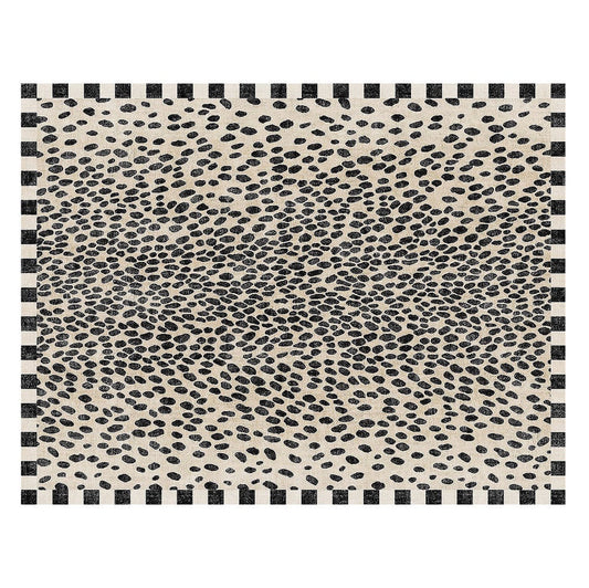 MacKenzie-Childs Snow Leopard 8' x 10' Washable Rug