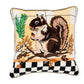 MacKenzie-Childs Squirrel Throw Pillow