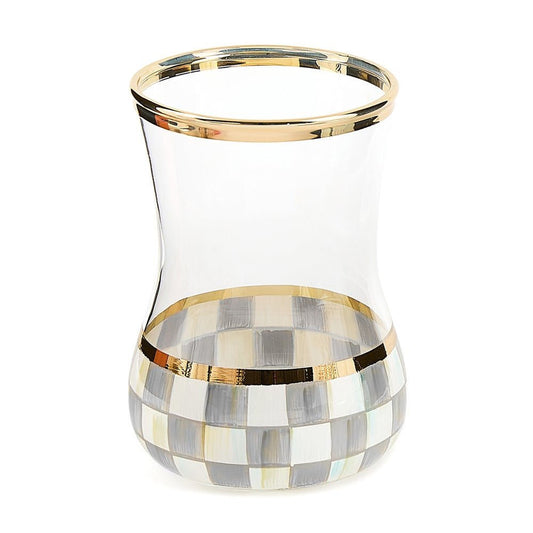 Sterling Check Tea Glass by MacKenzie - Childs - |VESIMI Design|