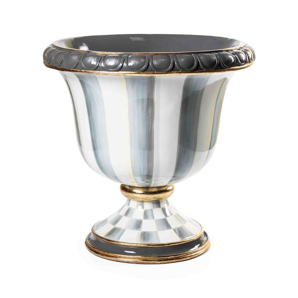 Sterling Stripe Urn by MacKenzie-Childs / Special Order