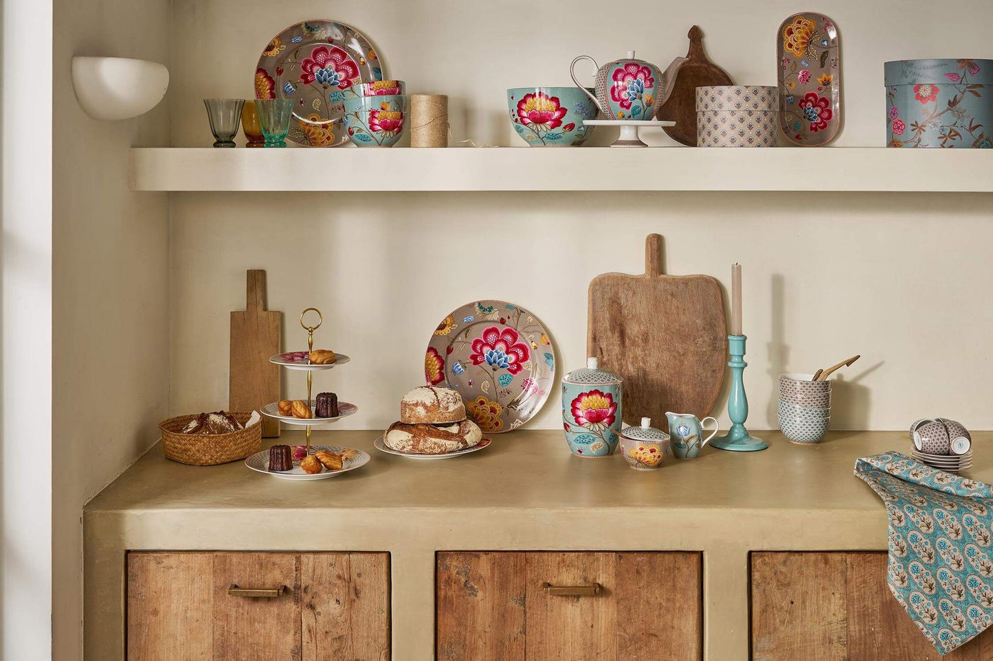 Storage Jar Blooming Tales Fantasy Blue - Pip Studio