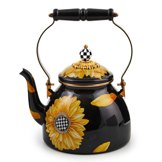 Sunflower 2 Quart Tea Kettle - 2024 Limited Edition - |VESIMI Design| Luxury Bathrooms and Home Decor