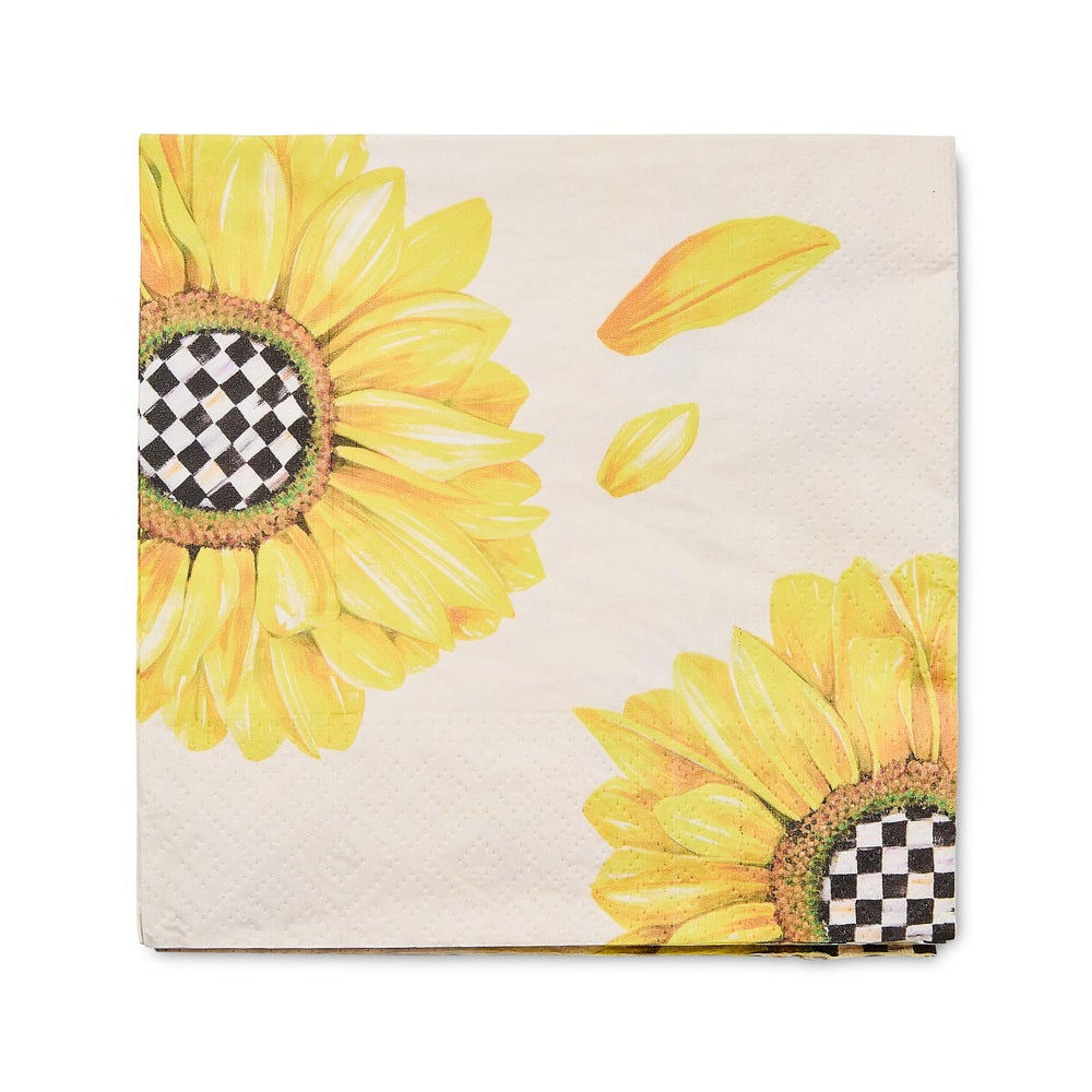 MacKenzie-Childs Sunflower Dinner Paper Napkins – |VESIMI Design|