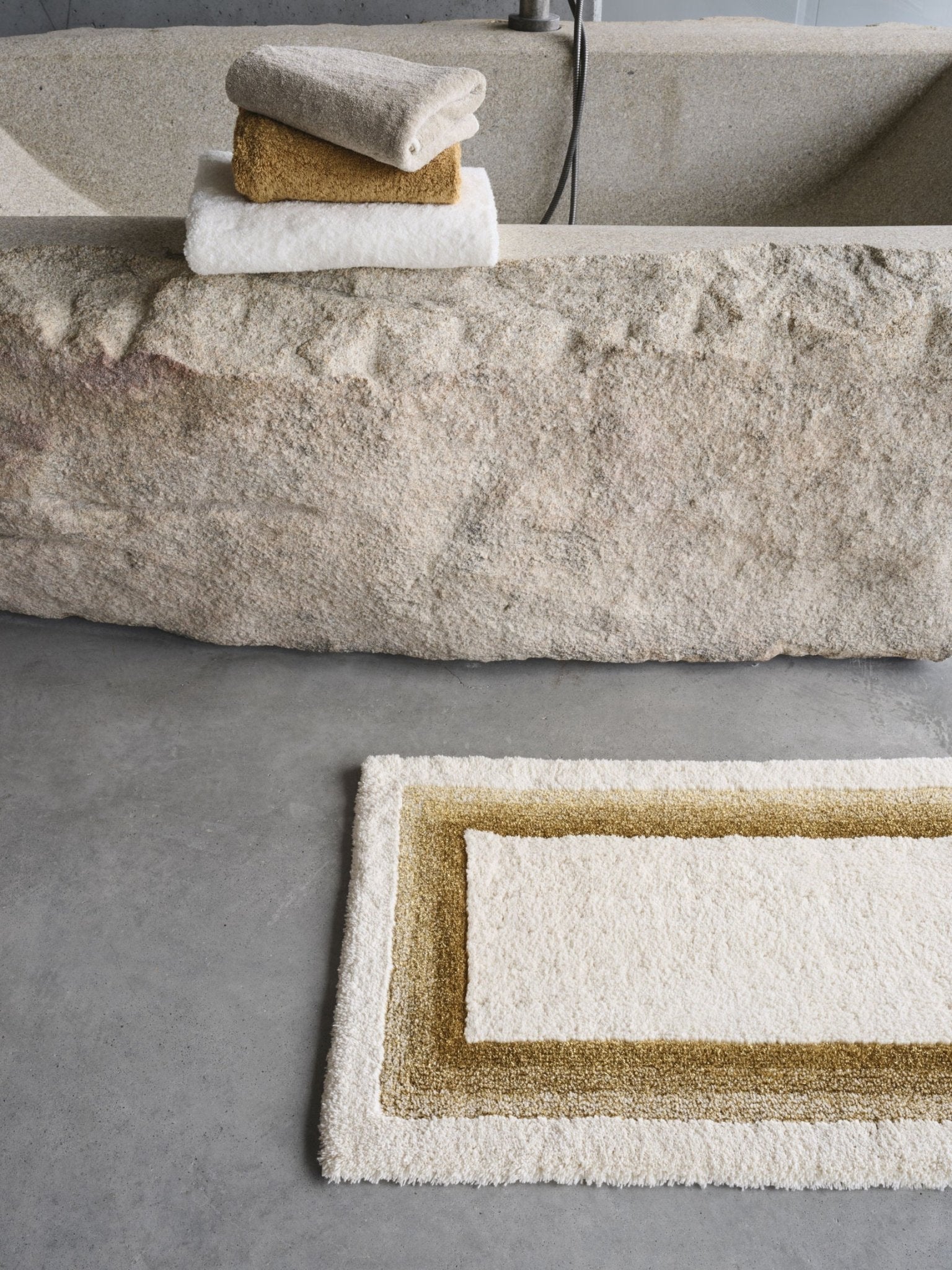Abyss Rugs SUNNY Egyptian Cotton Bathroom Rug by Abyss & Habidecor - GOLD COLLECT ...