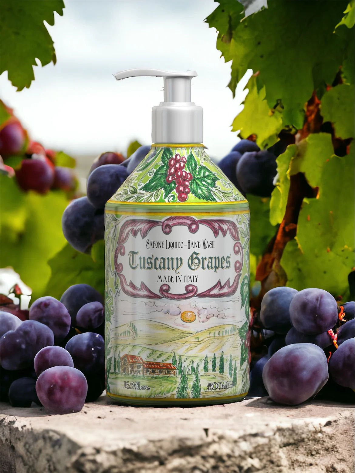 Tuscany Grapes Range - Luxury Liquid Hand Soap 500 ml – |VESIMI Design|