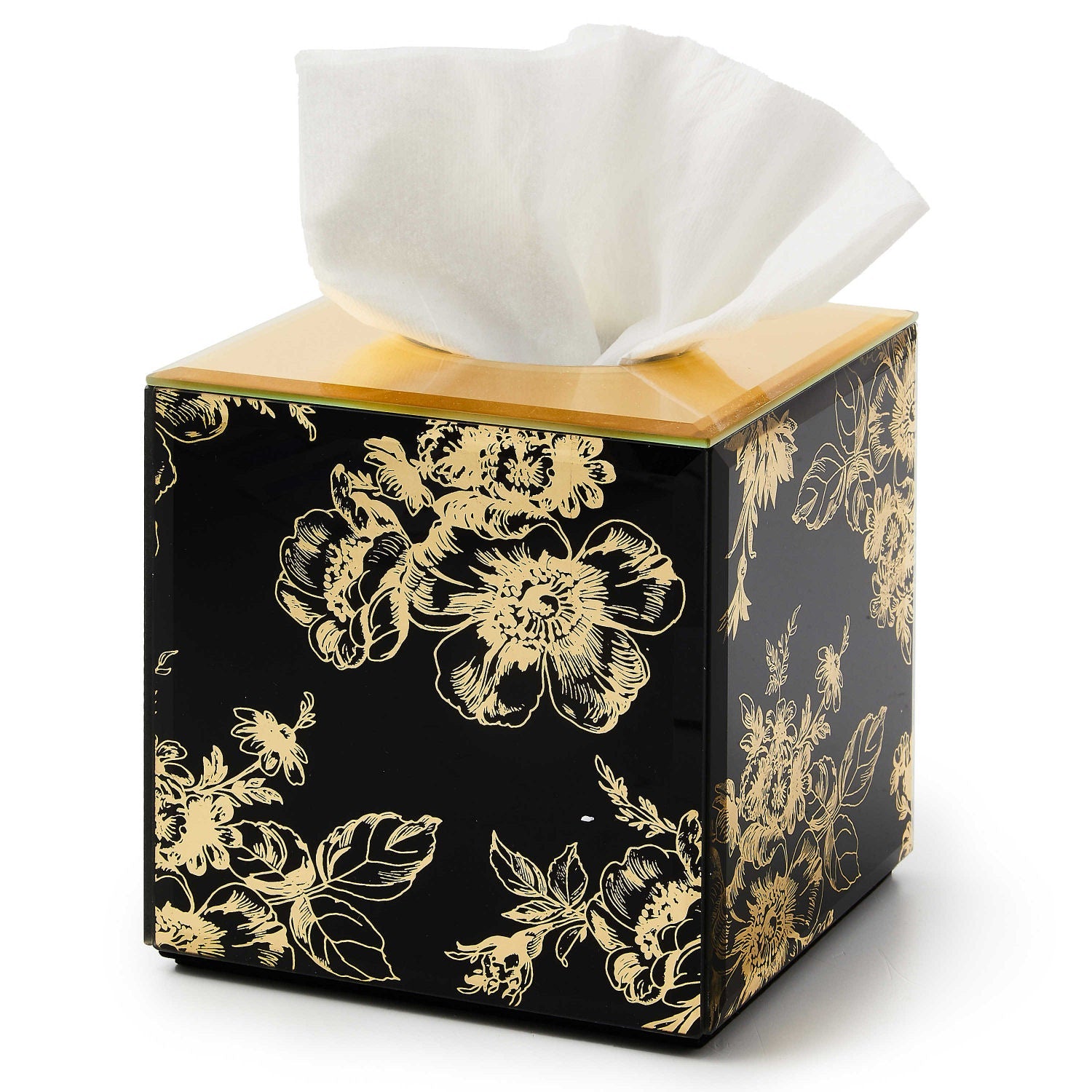 Twilight Toile Boutique Tissue Box Cover - |VESIMI Design| Luxury Bathrooms and Home Decor