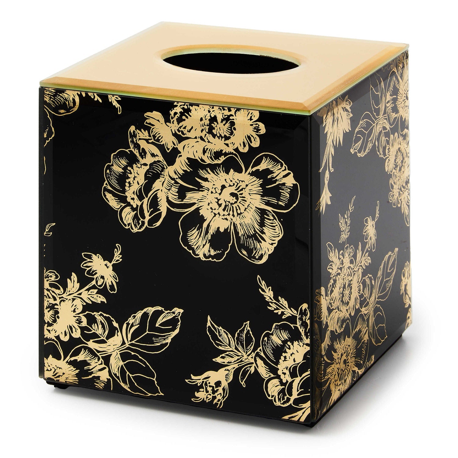 Twilight Toile Boutique Tissue Box Cover - |VESIMI Design| Luxury Bathrooms and Home Decor