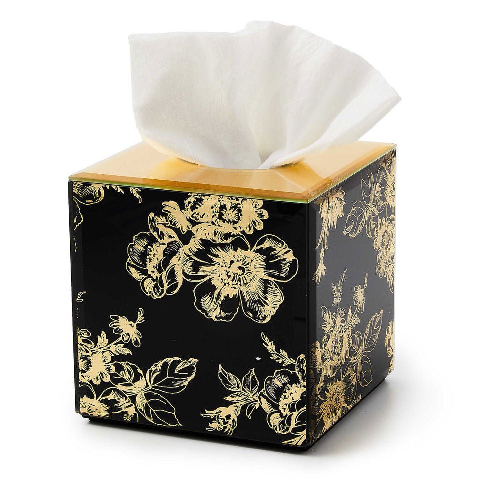 Twilight Toile Boutique Tissue Box Cover - |VESIMI Design| Luxury Bathrooms and Home Decor