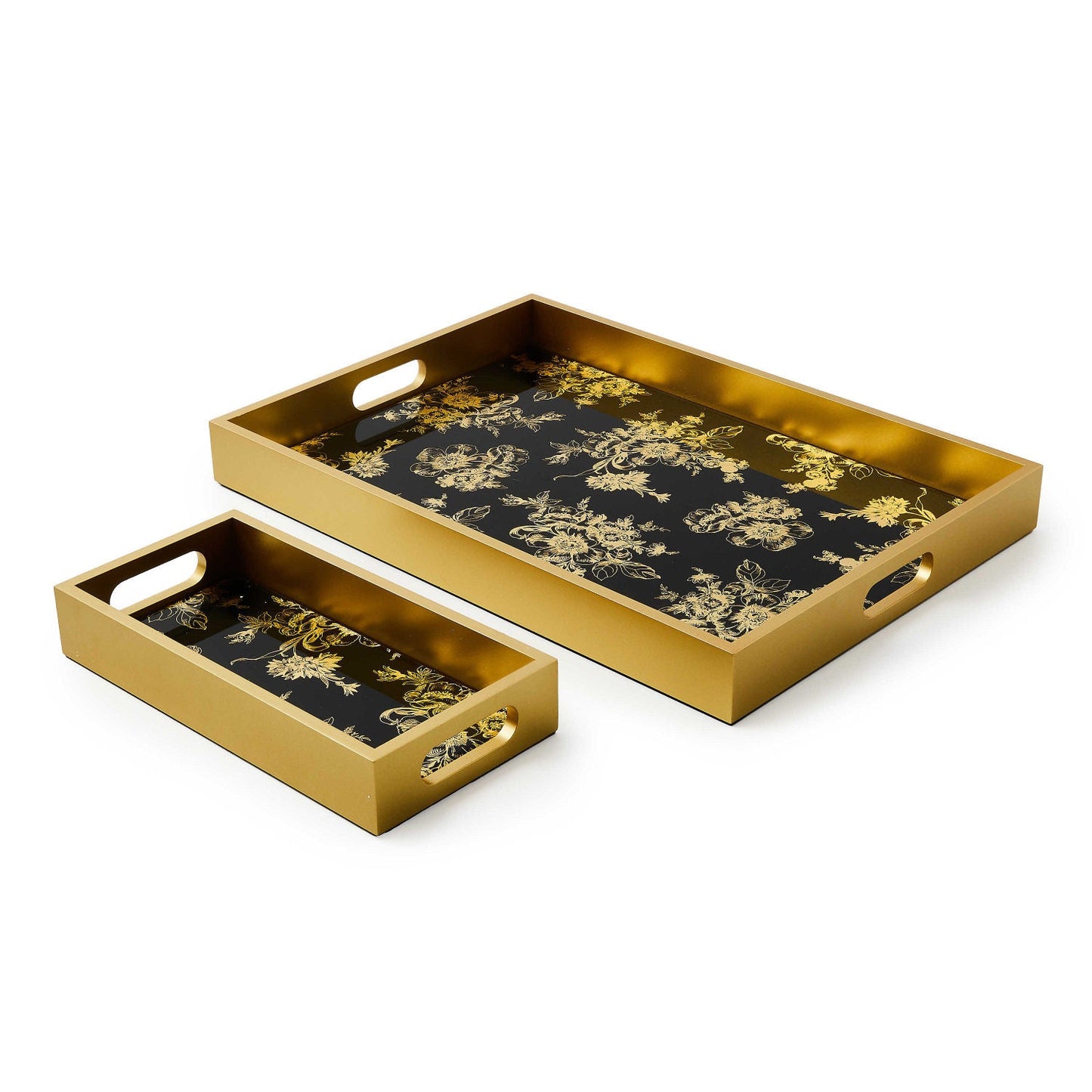 Twilight Toile Tray Large by MacKenzie - Childs - |VESIMI Design| Luxury Bathrooms and Home Decor