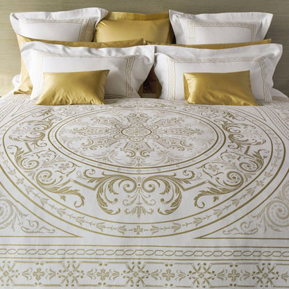 VERSAILLES Luxury White & Gold Egyptian Cotton Bed Linen - |VESIMI Design|