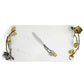 Vintage Bloom Cheese Board with Knife by Michael Aram