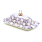 Violet Check Butter Box by MacKenzie-Childs
