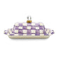 Violet Check Butter Box by MacKenzie-Childs