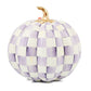 Violet Check Cascade Floral Pumpkin by MacKenzie-Childs