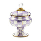 MacKenzie-Childs Violet Check Curiosity Pot
