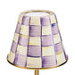 Violet Check LED Rechargeable Cafe Table Lamp by Mackenzie-Childs