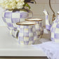 MacKenzie-Childs Violet Check Mug