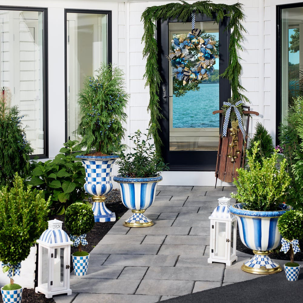 Royal Stripe Urn by MacKenzie-Childs / Special Order