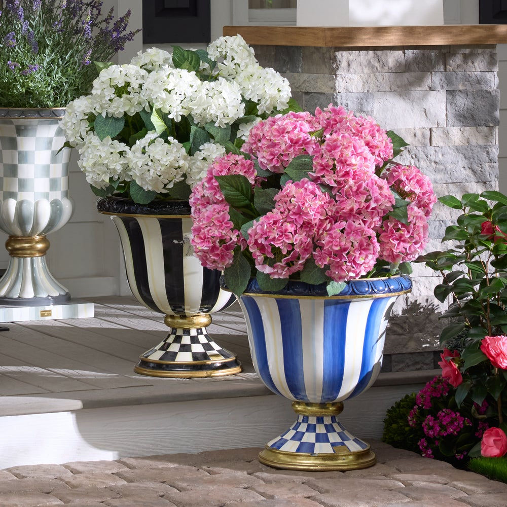 Royal Stripe Urn by MacKenzie-Childs / Special Order