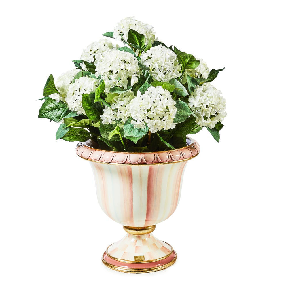 Rosy Stripe Urn by MacKenzie-Childs / Special Order